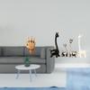 Entwined Soulmate Hands And Giraffe Ceramic Sculpture Modern Creative Figurines for Home Bedroom