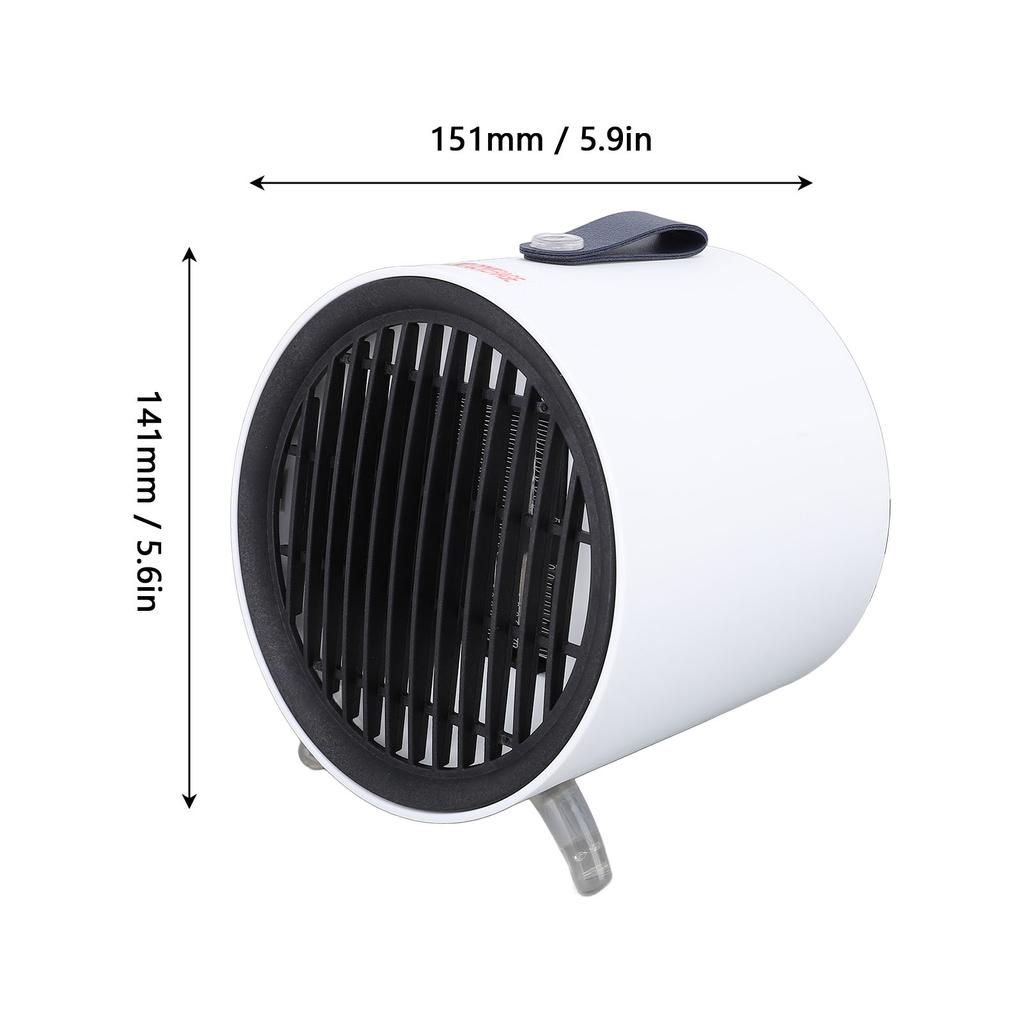 Space Heater Fan for Indoor Use Portable 500W Fast Heating Automatic Shut Off Safety Quiet Electric 