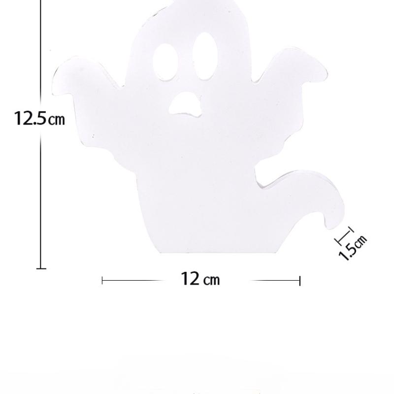 Halloween Decoration, Creativity, Cute Ghost, Layering, Tray, Decoration, Ghost Desktop Decoration, Ghost Festival, Wooden Ornaments