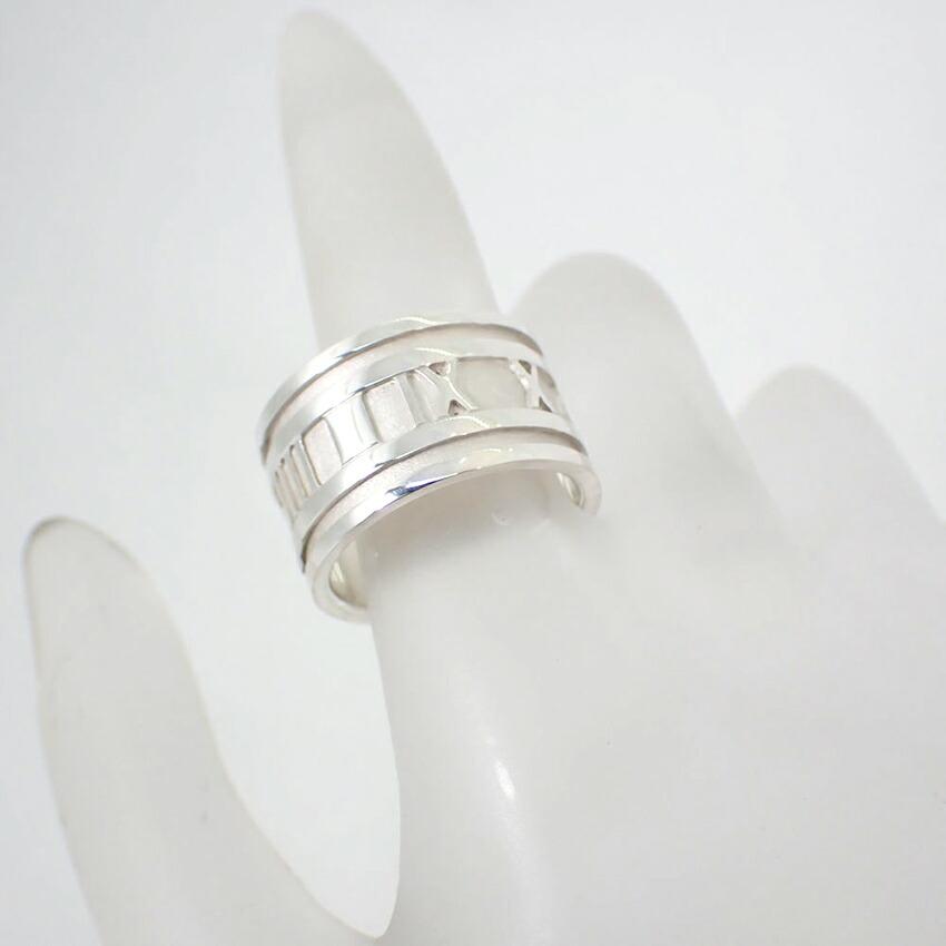 [Pre-owned] TIFFANY / Tiffany / 925 / Atlas / Wide / Ring / Size 17 / J89-8