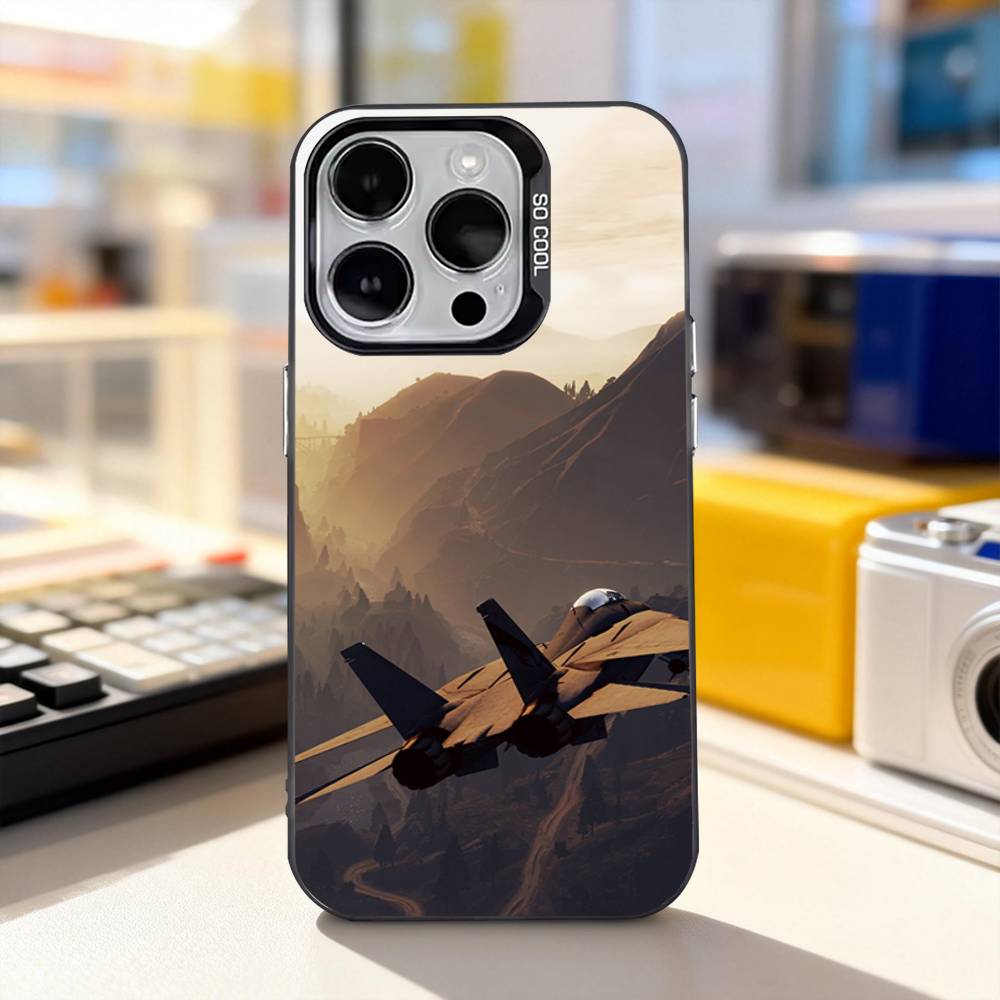 

Cool Top G-Gun Maverick For iPhone 17,16,15,14,13,12,11,Pro,Max,Plus,E,Air,Mini Anti Fall Black Matte Hard Bumper Phone Case iPhone17air