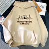 My Heart Beats In Meows with Cat In Heart Hoodies Sushi Cats Pritned Sweatshirt Cartoons Men Sudaderas Funny Kpop Clothes