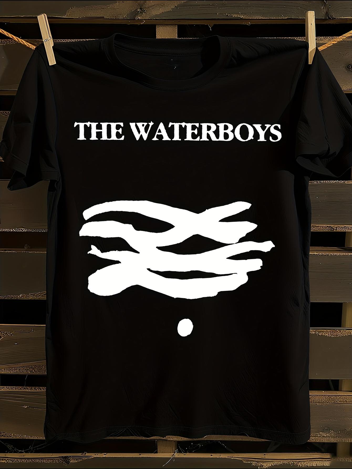 

The Whole of the Moon & The Waterboys Logo T-Shirt Mens Tshirt Womens Tshirts with Letters Print Short Sleeves T-Shirt Casual Street Tee Shirt Top S