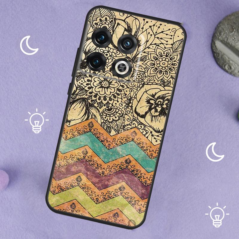 Boho Gypsy Bohemian Case For OnePlus 13R 12R 10R 13T 15 13 12 11 8T 10T Nord CE 4 3 2 Lite N20 N30 Nord 5 Cover
