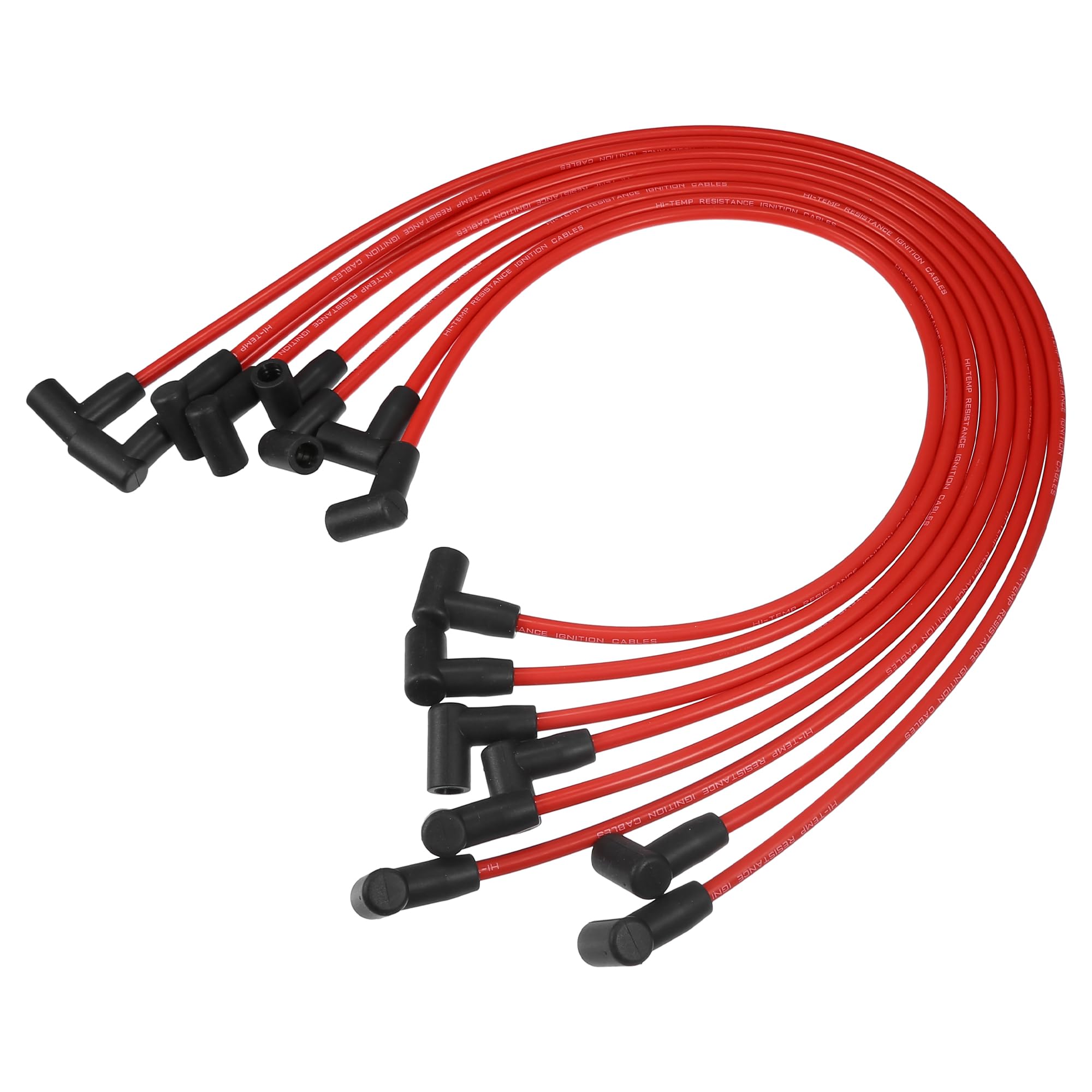 

ACROPIX 8mm Spark Plug Coil Wire Ignition Coil Harness Cable for Chevy Small Blocks with HEI Cap - Pack of 8