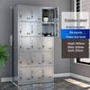 Thickened 304 Stainless Steel Multi-Door Wardrobe and Shoe Cabinet