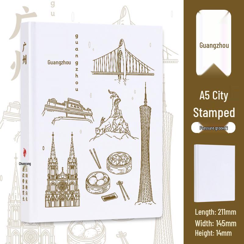 A5 City Check-In Travel Stamp & Souvenir Diary Notebook