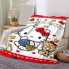 1pc. Hello Kitty Cute Cartoon Print Blanket - Perfect for Home, Office, Outdoor Use, Gift Idea, Suitable for Al