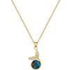 Coda di Pesce Stellata di Lusso Temperamento Splendido Collana Full Diamond Versatile Femminile Catena per Clavicola Catena in Acciaio al Titanio