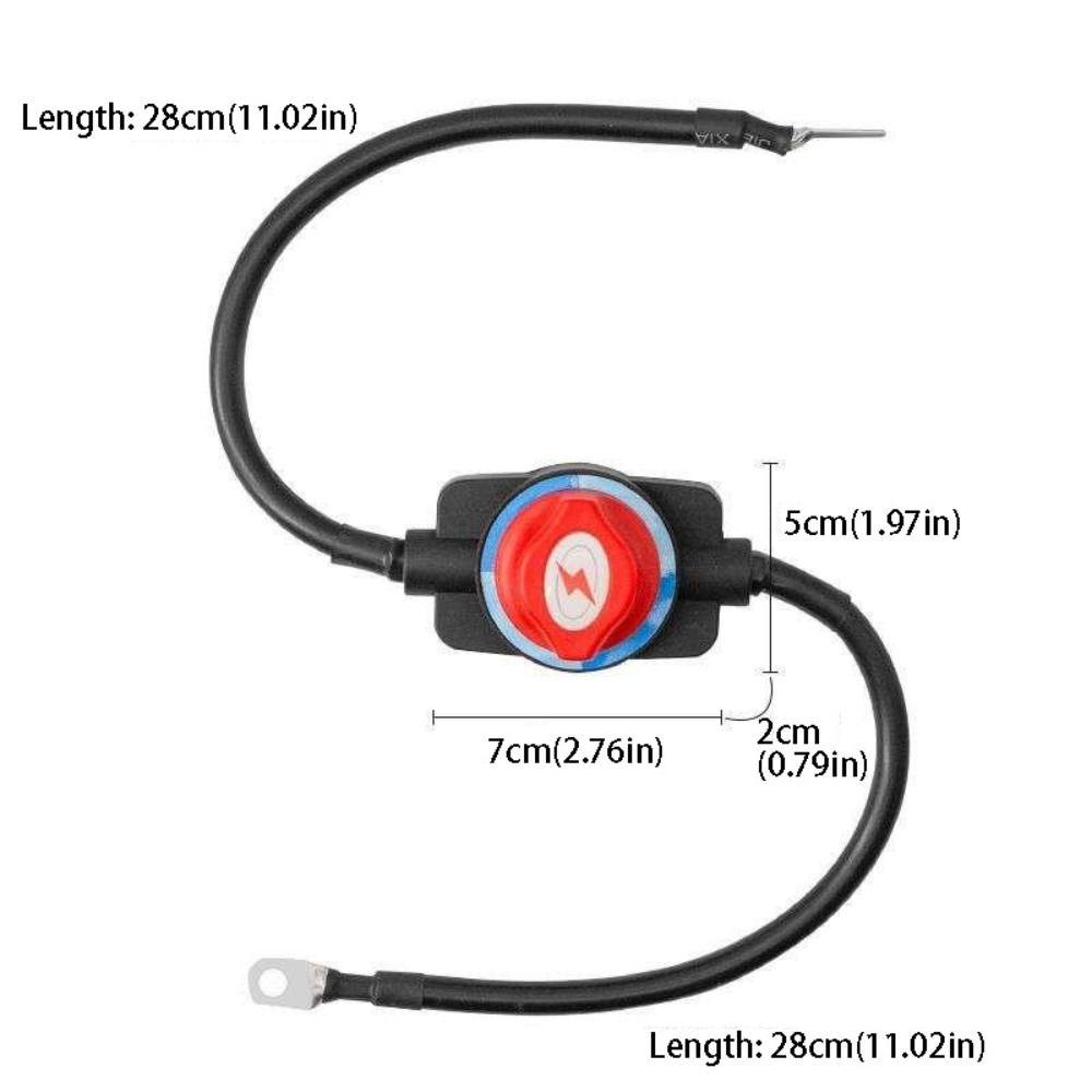 Anti-Leakage Car Battery Power Off Switch With Wire Power Supply Switch Parking Air Conditioning