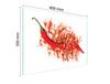 SZKLANA DESKA DO KROJENIA 40x30 CHILLI