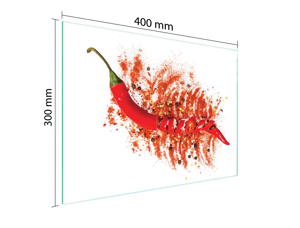 SZKLANA DESKA DO KROJENIA 40x30 CHILLI