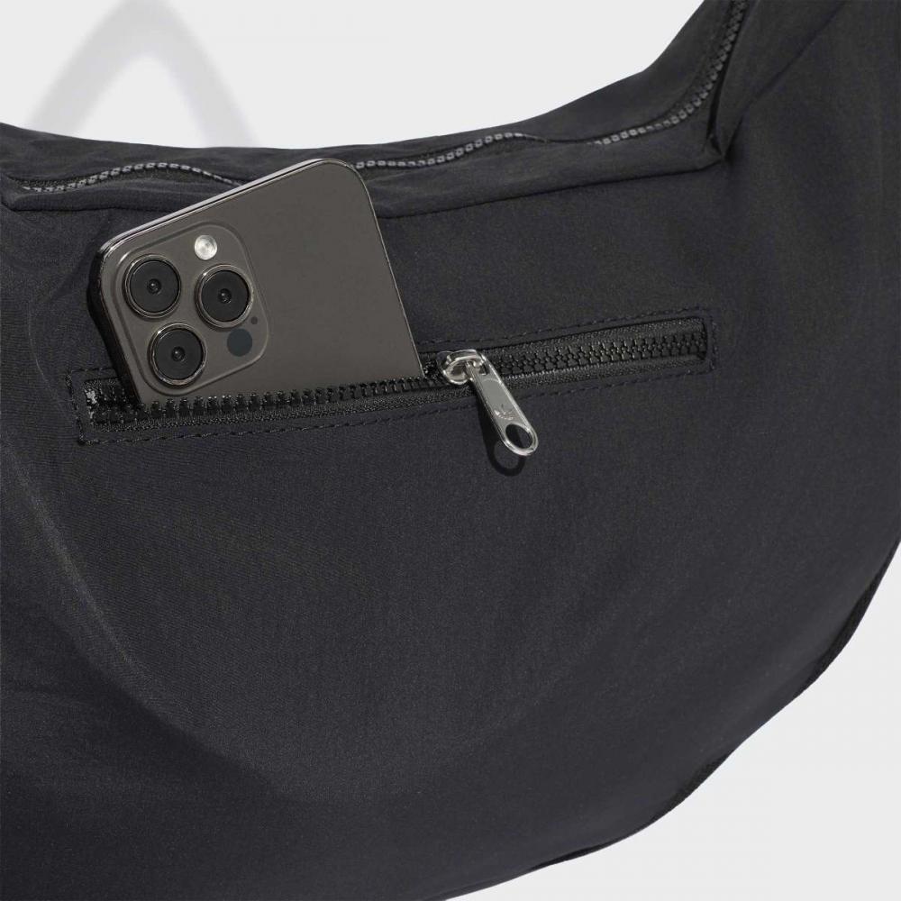 Adidas Everyday Icon Half Moon Crossbody Bag Black Kr9049