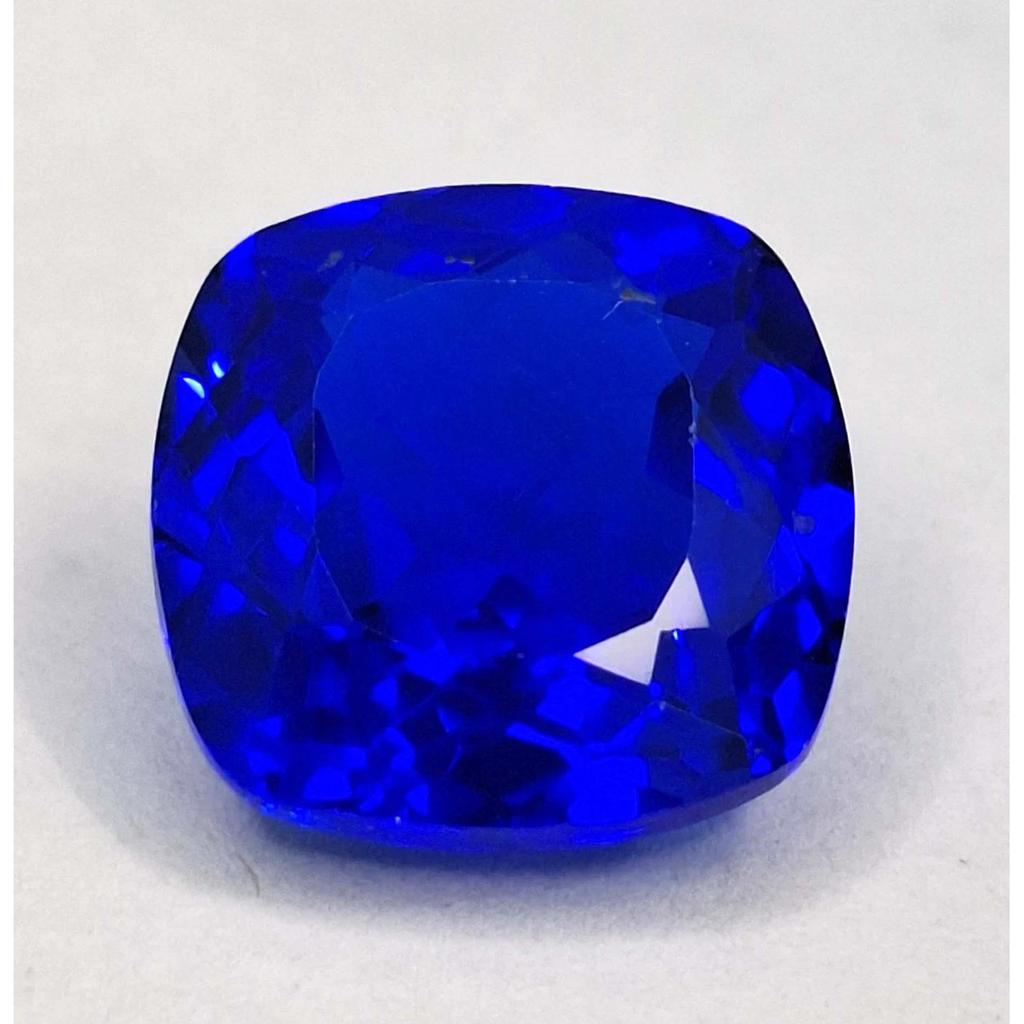 10-12 Ct Natural Royal Blue Sapphire Cushion Cut Beautiful Certified Gemstone