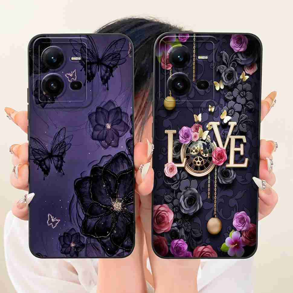 For Vivo V25 5G Case Silicone Soft Shockproof Cat Cartoon Pattern Phone Casing For VivoV25 V 25 V25 V2202 Case Back Cover