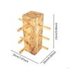 Wood And Glass Display Stand, Multi-Layer Wooden Eyeglass Rack, Heavy Duty, Organizer For,