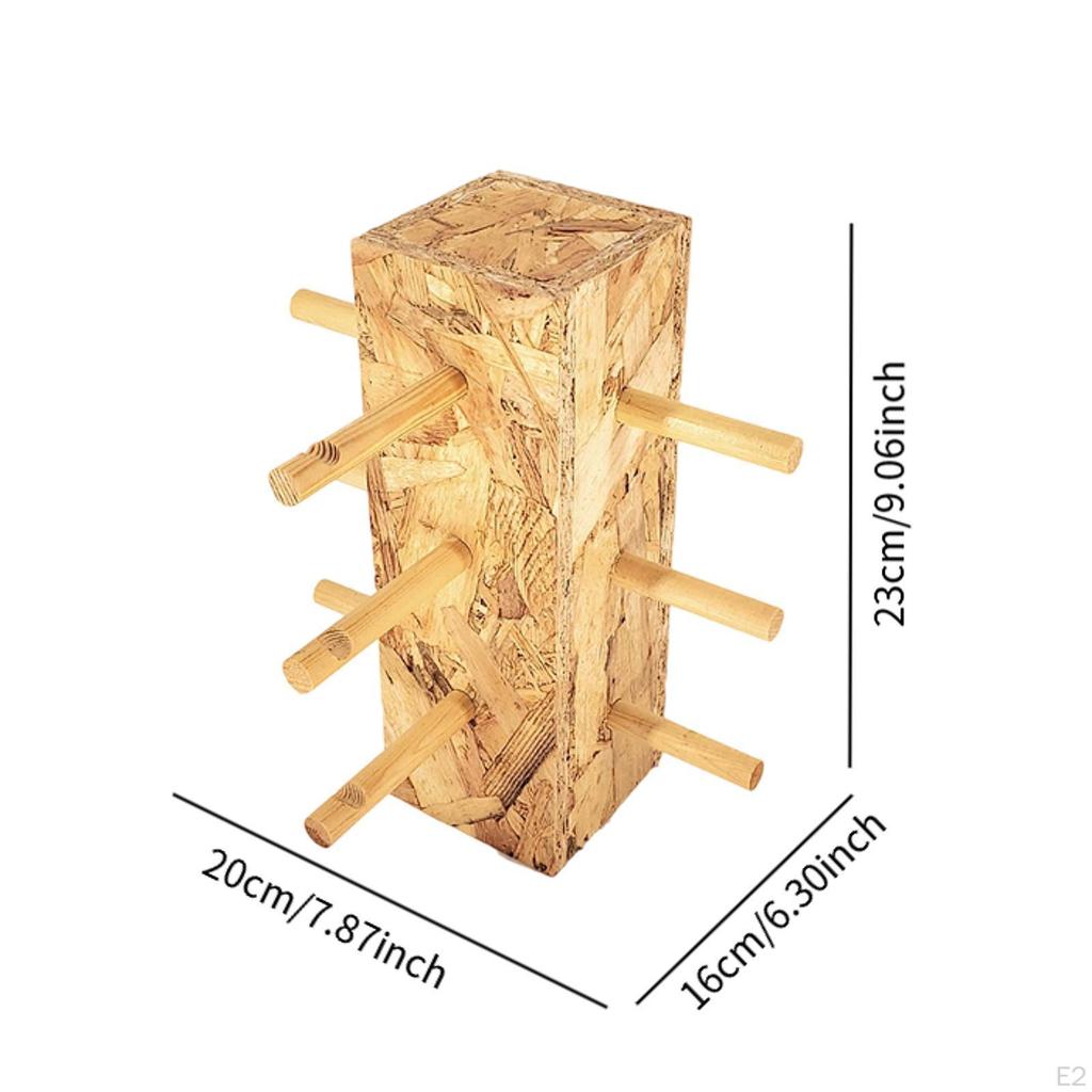 Wood And Glass Display Stand, Multi-Layer Wooden Eyeglass Rack, Heavy Duty, Organizer For,