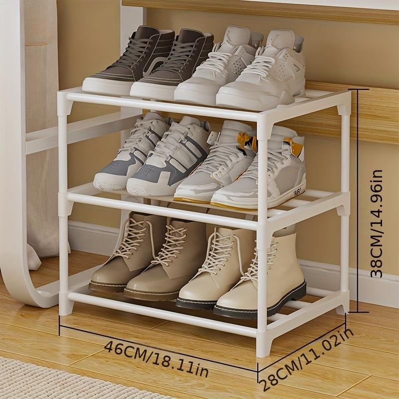 high quality1pc Multi Tier Shoe Rack Minimalist, 3 Tiers Home Storage & Organization Durable Shelf Shoe Storage Rack, Easy to Assemble Shoe Storage