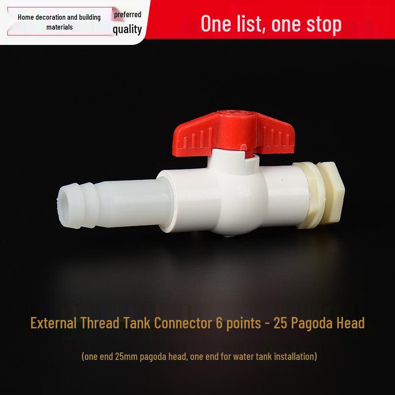 Plastic Water Storage Tank Faucet and Valve Accessories