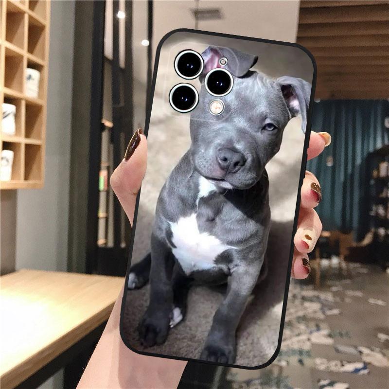Phone Case Carcasa Funda For iPhone 17 Pro Max 17 Air 16 15 14 13 Pro Max 15 16 Pro 15Plus Pitbull Terrier Dog