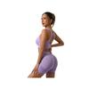 European and American Style Knitted Yoga Outfit Set, Sports Tank Top, High-Waisted Leggings, Peach Butt Fitness Yoga Shorts