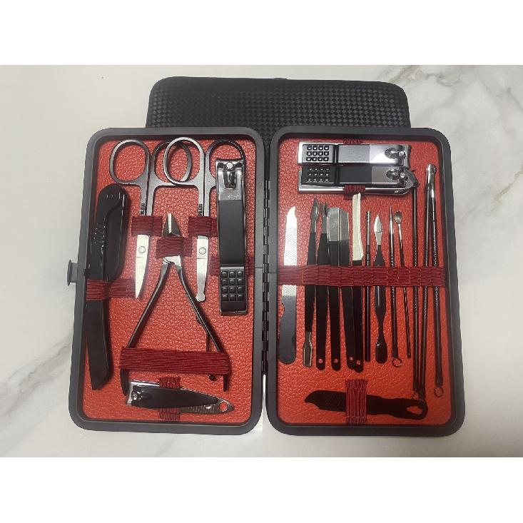 High-end Semi-black Nail Clipper Set, Complete Set of Stainless Steel Manicure Tools