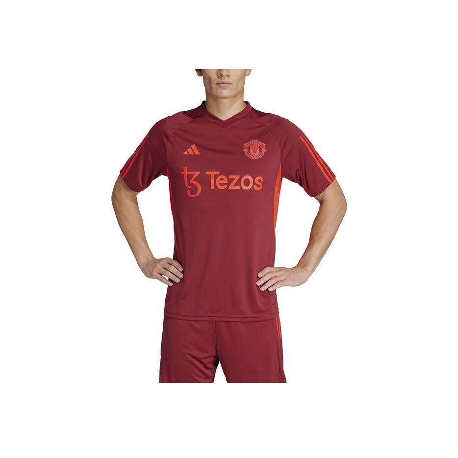 Adidas Manchester United Tiro 23 Training Jersey Men Tops Deep-Red IA7245