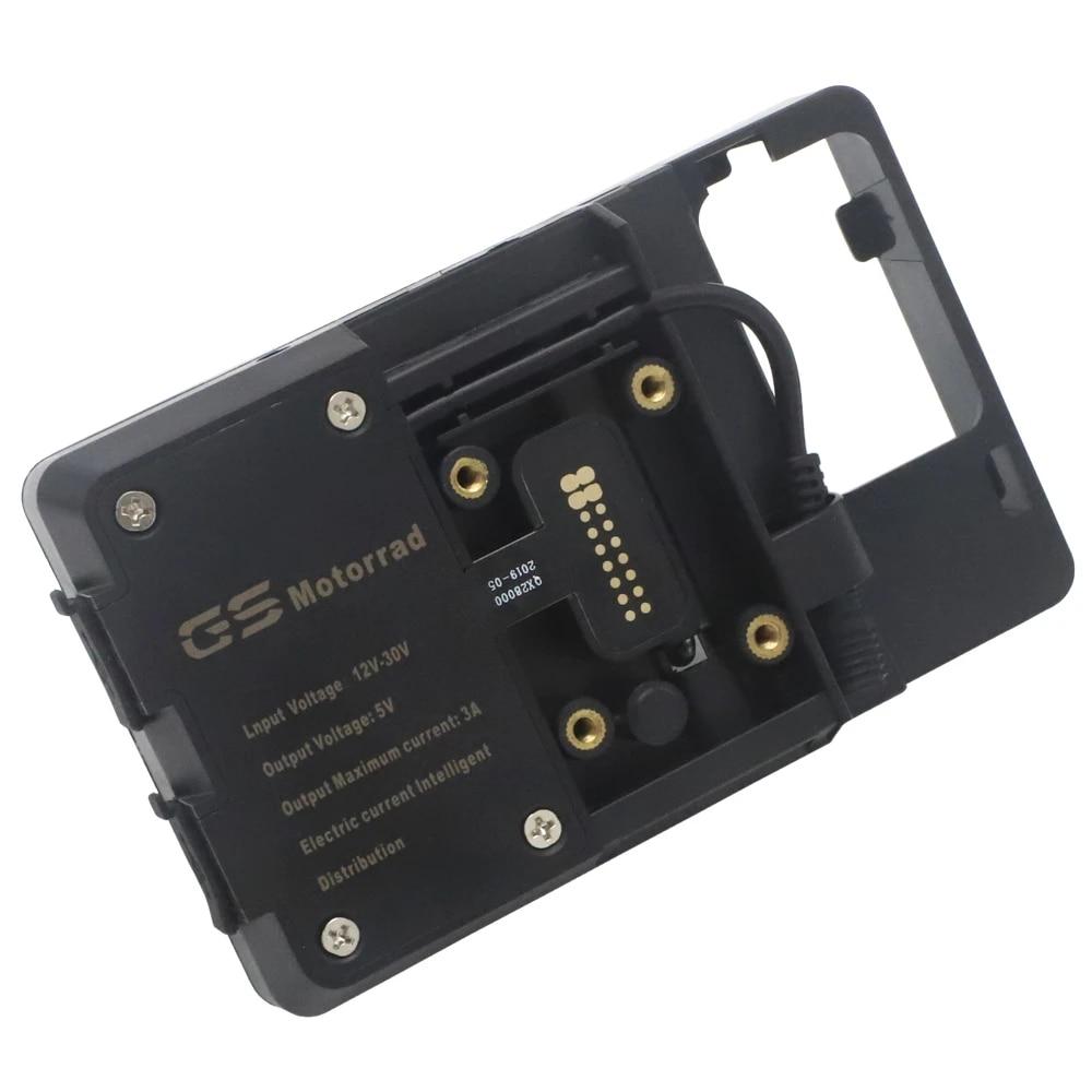 Motorcycle Windscreen Navigation Bracket USB charger mobile phone mounting Holder For YAMAHA TMAX 530 T-MAX 530 2017-