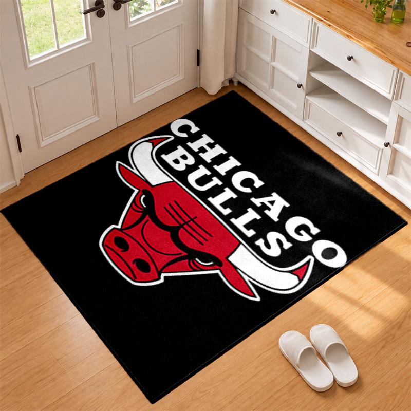 Chicago Bulls Carpet Door Mat for Living Room or Bedroom Protective Mat Under Chair Office Decoration Christmas Gift Birthday Present