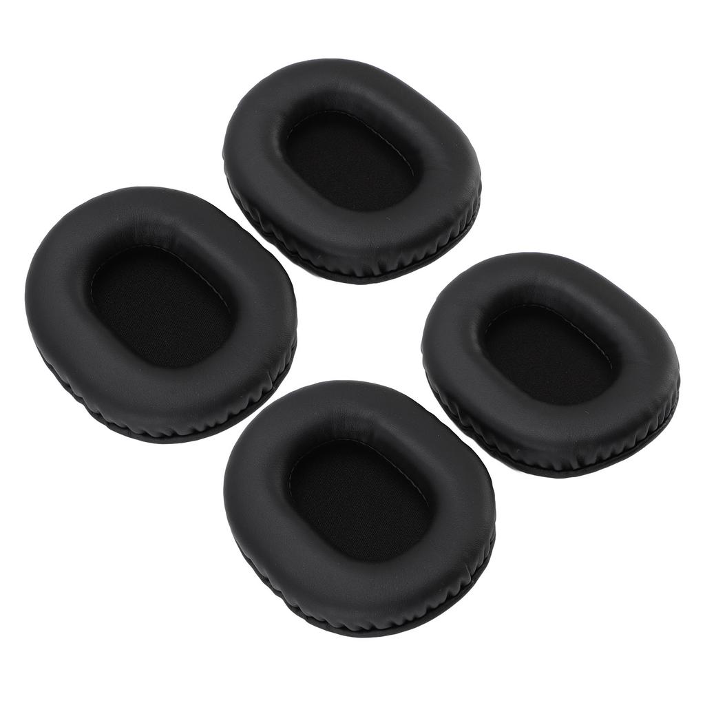 2 Pair Headphone Ear Pads Comfortable Protein Leather Replacement for ATH M50 ATH M50X ATH M40X ATH M30X ATH M20X