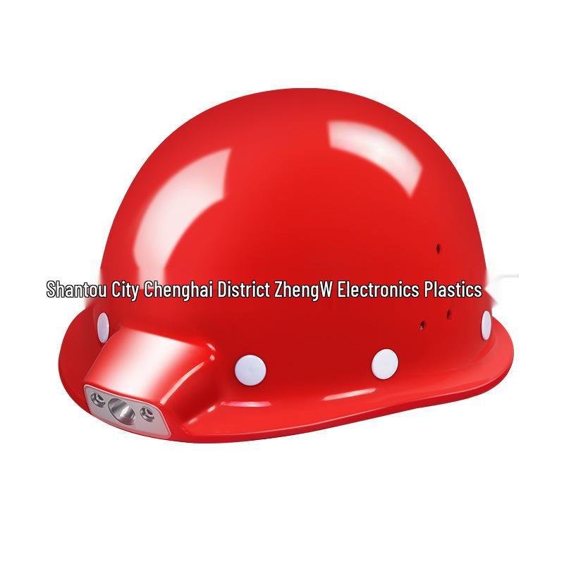 Safety Helmet with Headlamp: Construction, Engineering, Mining & Outdoor Use