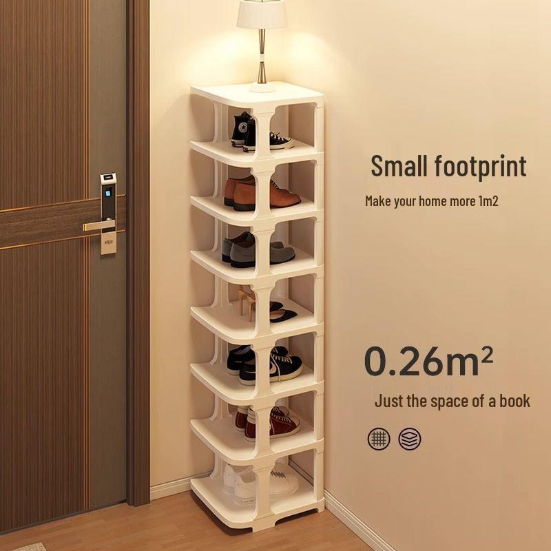 Compact Multi-layer Shoe Rack for Dorms & Rental Homes bianco