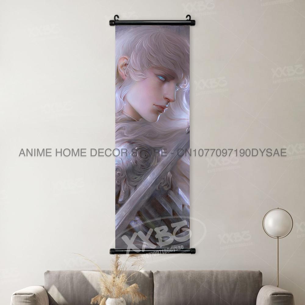 Berserk Poster Anime Scrolls Picture Guts Hanging Painting Griffith Wallpaper Casca Home Decoration Black Swordsman Wall Artwork
