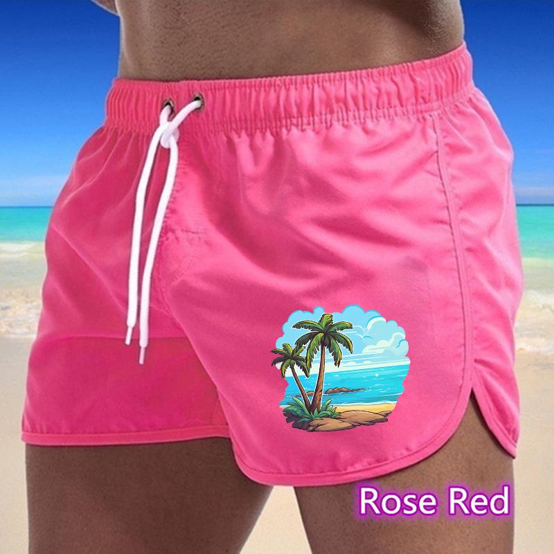 BBK-83 Summer New Men's Quick-Drying Swim Trunks Sports Pants Swimwear Beach Shorts Jogging Shorts Sports Creative Basketball Print