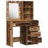 Makeup Table 2 pcs Brown 50 x 41 x 135 cm Particleboard