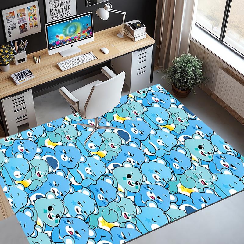 Care Bears Pattern Rug, Indoor/Outdoor Mat, for Picnic, Gameroom, Bedroom, Office, Living Room, Home Decor Carpet, Birthday Gift