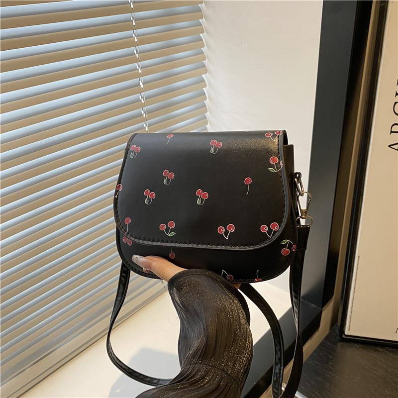 

Красивая, свежая и высококлассная текстура, сумка-седло, популярная летом, универсальная наплечная сумка-мессенджер, для поездок на работу и практичная чёрный