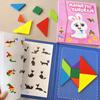 Hot Magnetic 3D Puzzle Geometric Shapes Tangram Jigsaw Board Kids Montessori Games Children Educational Wooden Toys