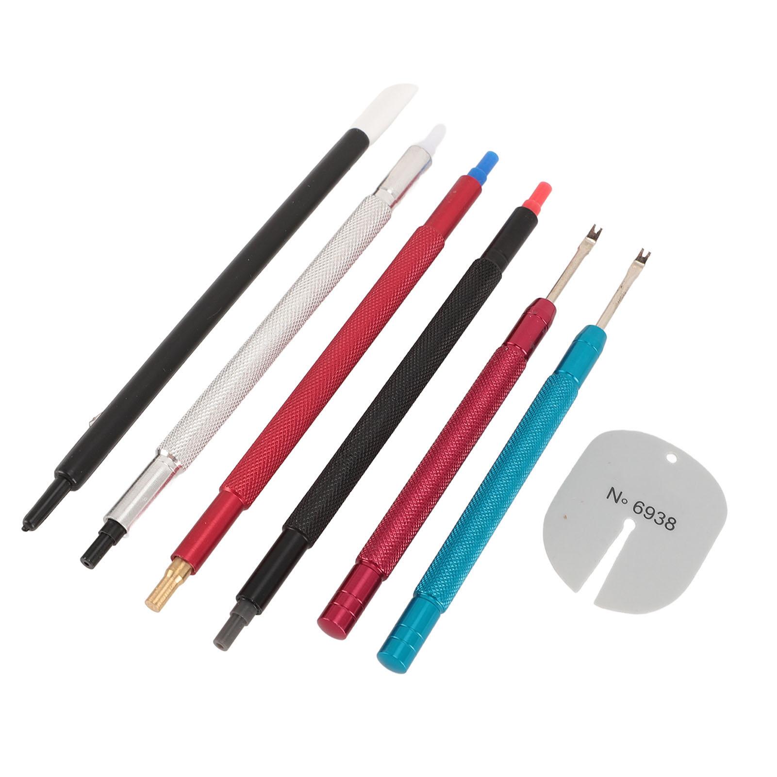 

Инструмент для установки стрелок часов с прессом для стрелок, ручка для чистки циферблата, набор защитных накладок для циферблата часов, 2 шт., рычаг для стрелок часов