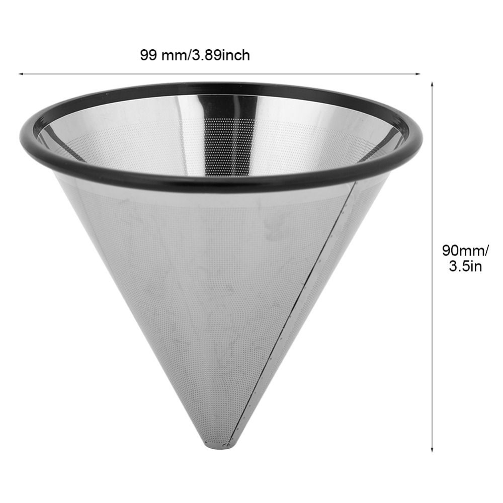 Metal Base Coffee Dripper Stainless Steel Coffee Mesh Strainer  Single Cup Brewing