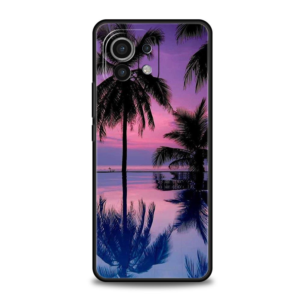 Phone Case For Xiaomi Mi 15 14 14T 13T 12T Pro 12 13 11 Lite 5G 11T X6 X5 Pro Soft TPU Cover Coconut Palm Tree