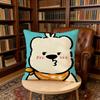 Cartoon Cute Animal Bear cushion cover Home Office Birthday Anniversary Gifts Soft Skin Friendly Cushion Cover