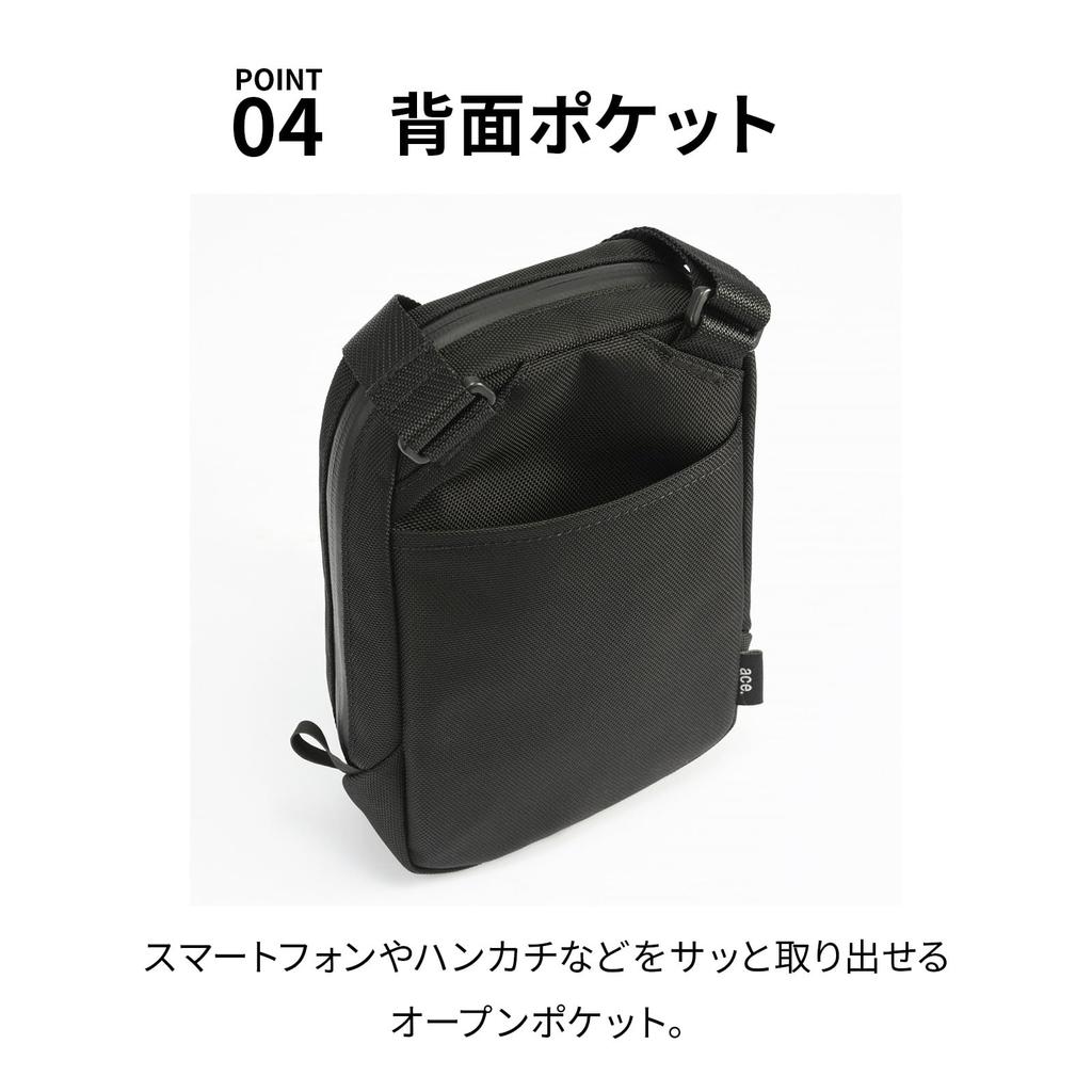 Laglentis Cross X Shoulder Smartphone Shoulder High 20061 Black [Ace Gene] Bag, Bag, 2L, X-PAC Strength,