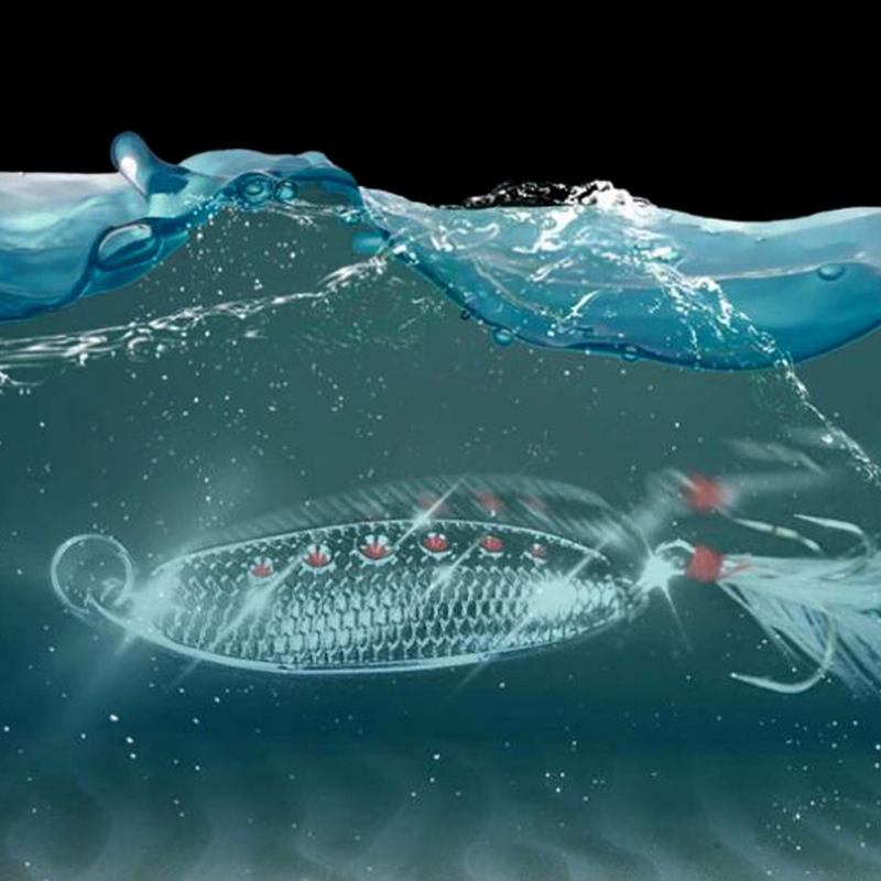 3d Eyes Leech-shape Fishing Lure Bright Color Pattern Water Lure Sequins Bait For Bass-mouth Bionic