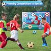Children Soccer Toss Game Set With Multiple Target Modes Durable Plastic And Polyester Net For Indoor Outdoor Family Fun Activity Toy For Boys Girls