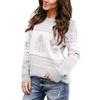 Women's Sweater Women's Loose Pullover Christmas O-Neck Knit Sweater