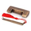 Antique Copper Lock Chinese Old   Delicate Carved Padlock for Jewelry Box Wedding Gifts