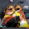Anime Demon Slayer Cartoon Printed Duvet Cover Set HD Comforter Cover for Boys Bedding Sets Bedclothes Bedroom Decor