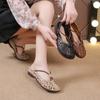 Fashion 2024  Designer Mom Loafers Woman Wide Feet Cutout Flat Shoes Ladies Slip on Summer Flats Soft Sole Women's Rope Moccasins