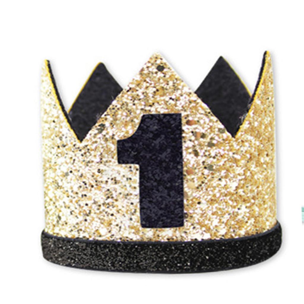 Baby 1st Birthday Hat, Birthday Party Decorations, Kids Party Props Shooting, Party Supplies Baby Birthday Crown Party Hat